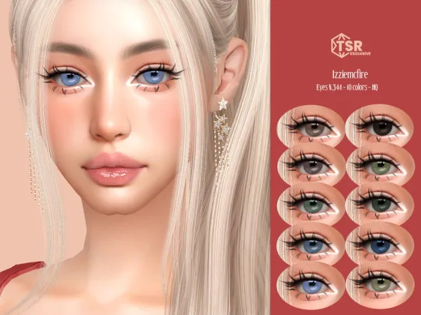 Mix IMF Eyes N344 by IzzieMcFire - The Sims 4 Custom Content