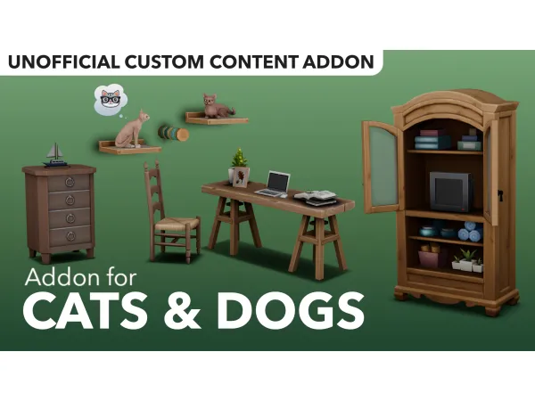 Maxis Match Cats Dogs Addon by illogicalsimmer - The Sims 4 Custom Content