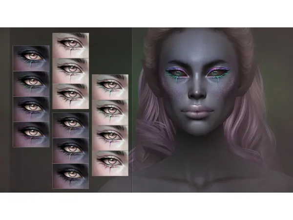 Alpha VIRELIA EYELINER by Remussirion - The Sims 4 Custom Content