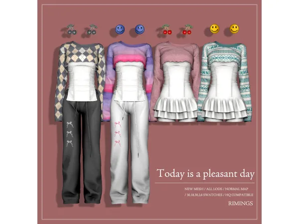 Alpha [RIMINGS] Today is a pleasant day - The Sims 4 Custom Content