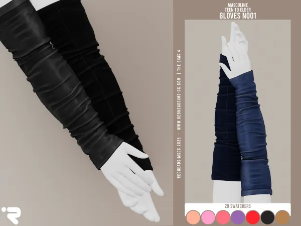 Alpha AM GLOVES N001 - The Sims 4 Custom Content