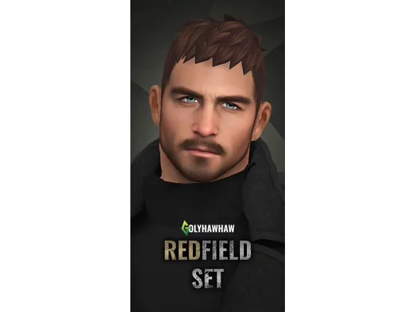 Mix CHRIS REDFIELD SET by Golyhawhaw updated - The Sims 4 Custom Content
