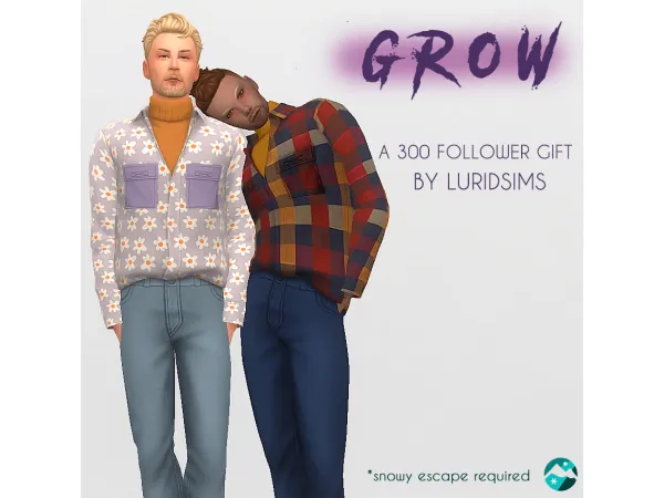 Maxis Match G R O W - The Sims 4 Custom Content