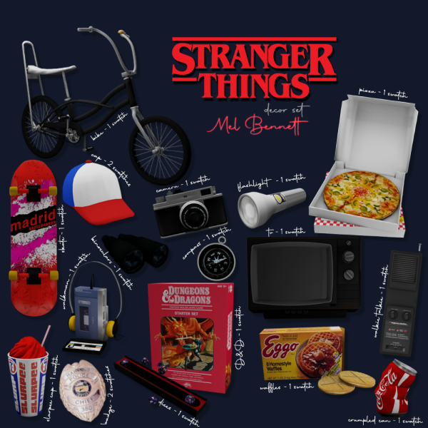 Alpha Stranger Things Collection Part 1 by melbennett - The Sims 4 Custom Content