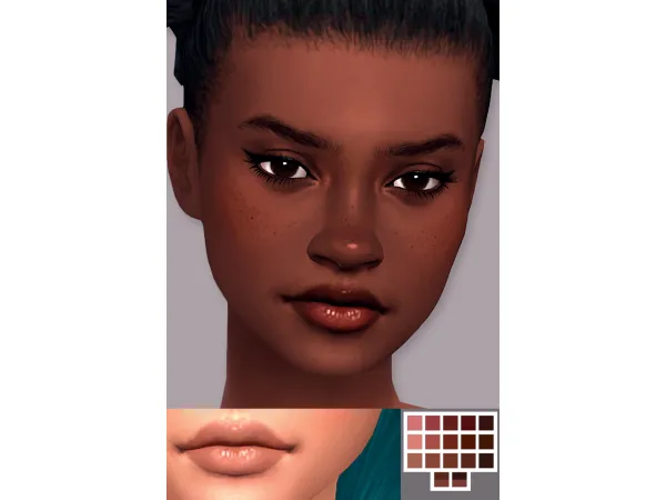 Maxis Match Darling Lips by dangerouslyfreejellyfish - The Sims 4 Custom Content
