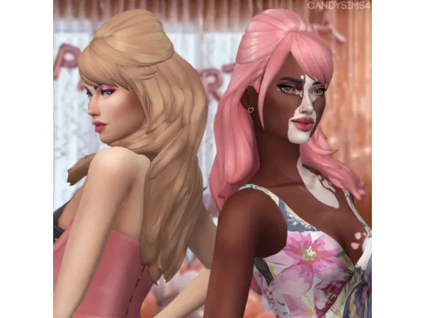 Maxis Match B DAY HAIR - The Sims 4 Custom Content