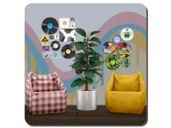 Maxis Match BAGGIE CHAIR RECOLOR by Puppy - The Sims 4 Custom Content