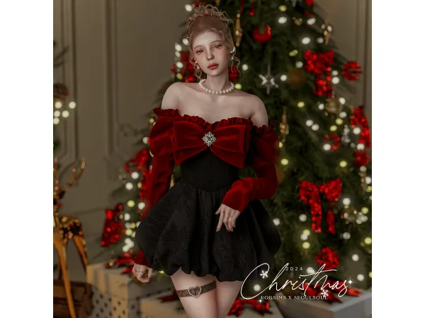 Alpha [EGGSIMS] 2024 X mas Acc set - The Sims 4 Custom Content