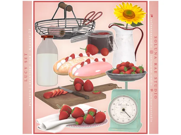 Alpha SolunaRae Lucy Set - The Sims 4 Custom Content