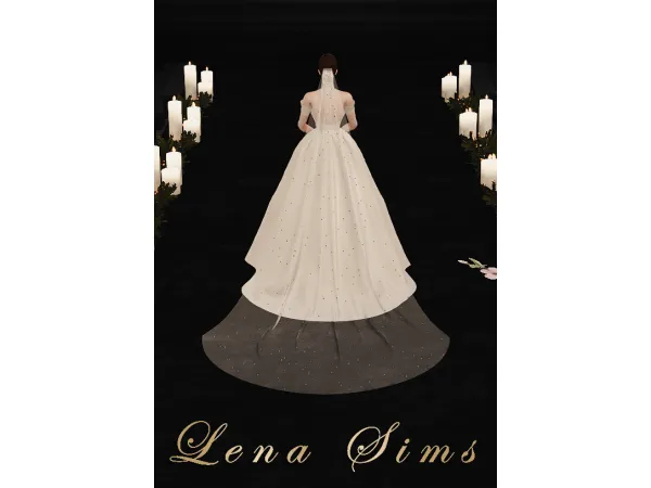 Alpha [Lena Sims] Pearl Veil by Lena Sims - The Sims 4 Custom Content