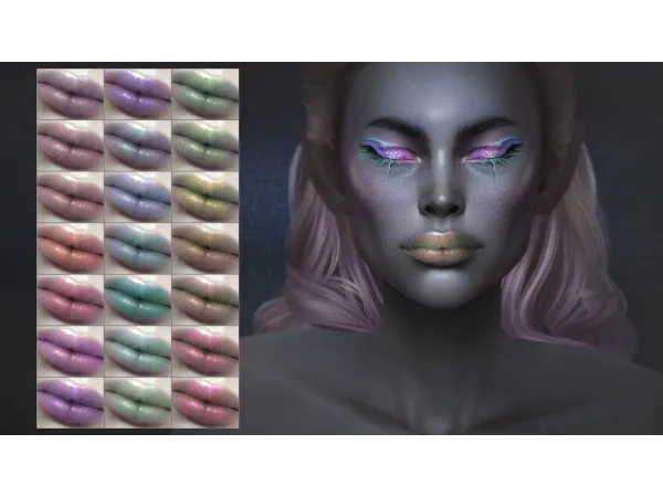 Alpha VIRELIA LIPSTICK by Remussirion - The Sims 4 Custom Content