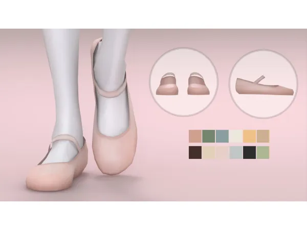 Maxis Match Fame Dance Studio BallerinaFShoes 1 by Modco Studios - The Sims 4 Custom Content