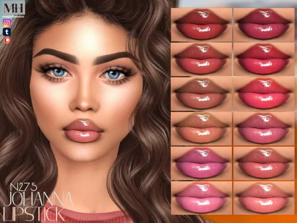 Alpha Johanna Lipstick N275 - The Sims 4 Custom Content