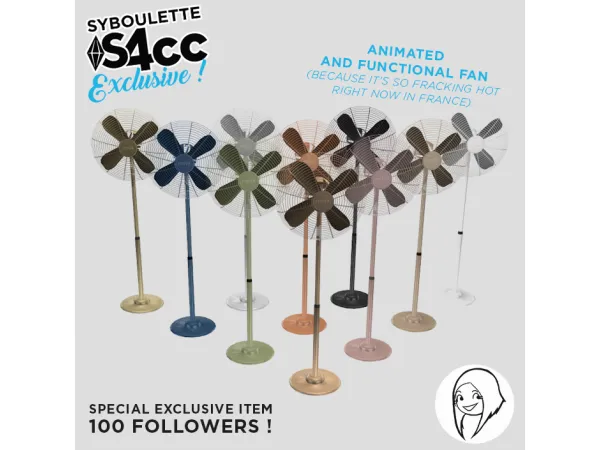 Alpha fan - The Sims 4 Custom Content