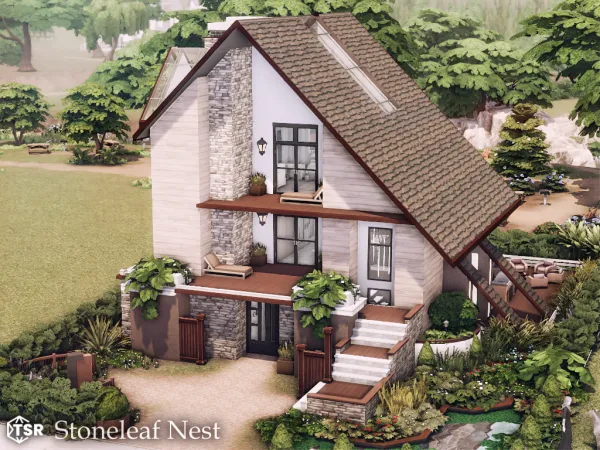 Maxis Match Stoneleaf Nest l noCC - The Sims 4 Custom Content
