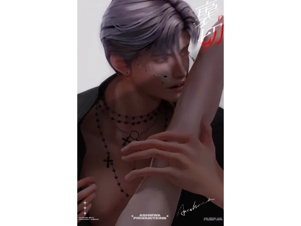 Alpha acc by ASHwwa - The Sims 4 Custom Content