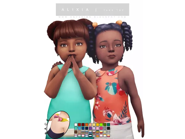 Maxis Match ALIXIA TANK TOP by onyxsims - The Sims 4 Custom Content