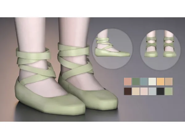 Maxis Match Fame Dance Studio BallerinaCShoes 2 by Modco Studios - The Sims 4 Custom Content