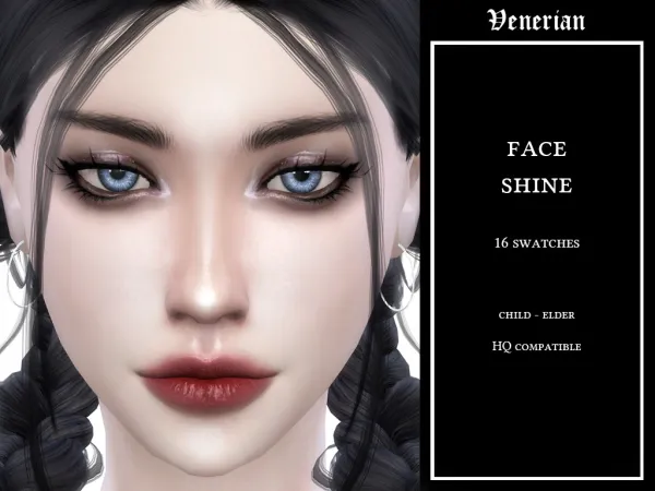 Mix Face shine by Venerian - The Sims 4 Custom Content