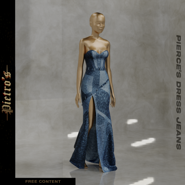 Alpha Pierce's Dress Jeans by simsfinds - The Sims 4 Custom Content
