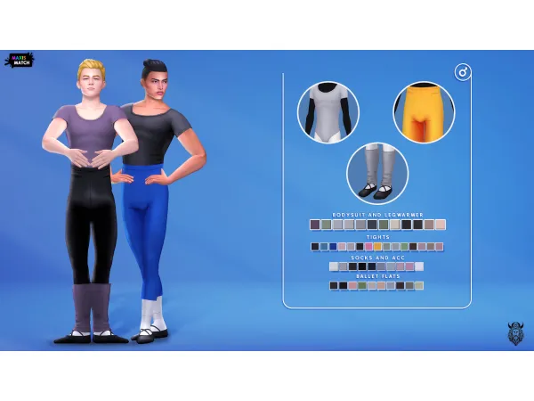 Maxis Match Dance Male Set by Oranos - The Sims 4 Custom Content
