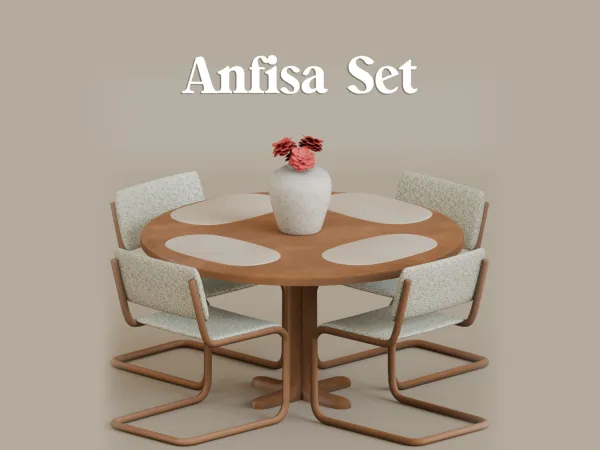 Mix Anfisa Set by Mechtasims - The Sims 4 Custom Content