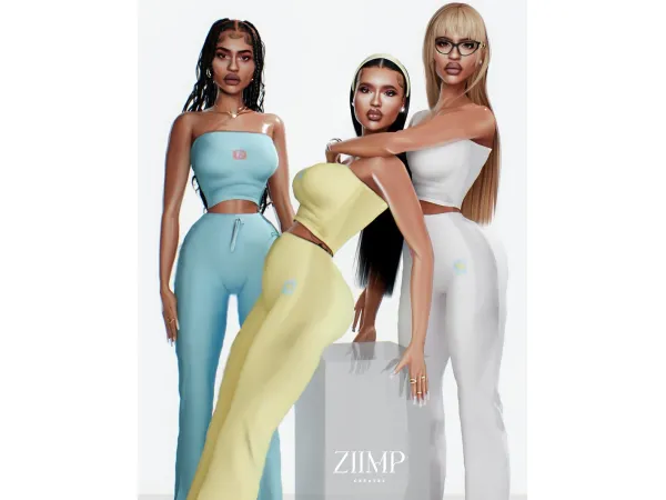 Alpha ALOHA SET by ziimp - The Sims 4 Custom Content