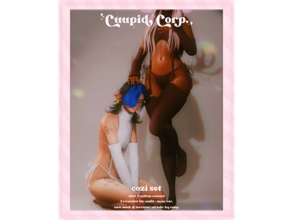 Alpha cuupid corp cozi set - The Sims 4 Custom Content