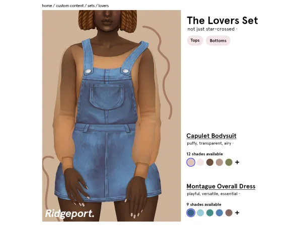 Maxis Match ridgeport The Lovers Set - The Sims 4 Custom Content