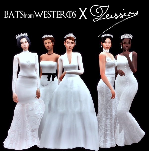 Mix BatsFromWesteros X Zeussim A royal wedding collection by simsfinds - The Sims 4 Custom Content