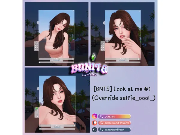 Mix [BNTS] Look at me 1 by BonitaSims - The Sims 4 Custom Content