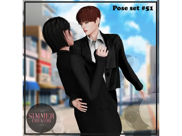 Mix Pose set 51 - The Sims 4 Custom Content