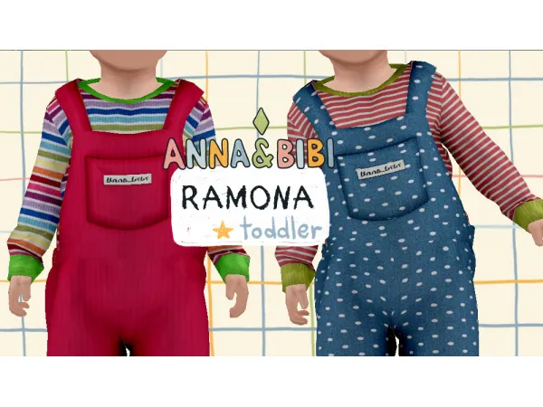 Alpha Ramona Toddler AnnaBibi - The Sims 4 Custom Content