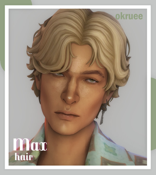 Maxis Match max hair by simsfinds - The Sims 4 Custom Content