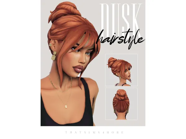Maxis Match dusk hair by thatsims4hore - The Sims 4 Custom Content