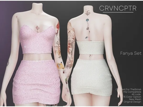 Alpha Fanya Set - The Sims 4 Custom Content