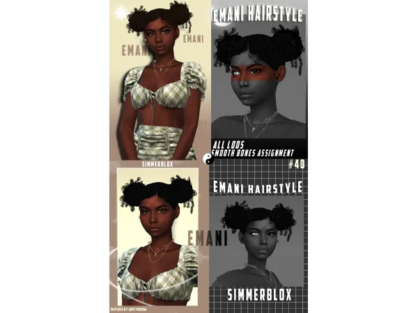 Alpha Emani 40 by Simmer Blox - The Sims 4 Custom Content