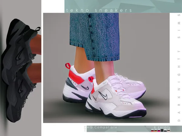 Mix Tekno Sneakers by darknighttsims - The Sims 4 Custom Content