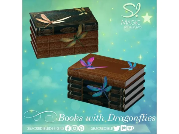 Books with dragonflies u227du0f0fu227c