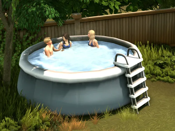 Maxis Match Inflatable Pool by awingedllama - The Sims 4 Custom Content