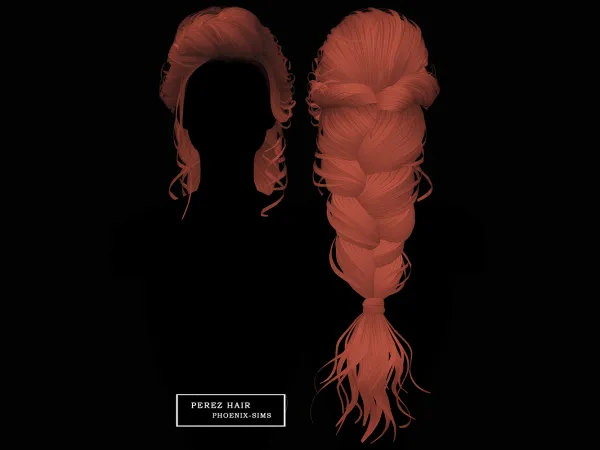 Alpha Perez Hair - The Sims 4 Custom Content