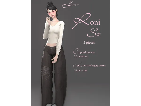 Alpha heartquake u2661 roni set by heartquake - The Sims 4 Custom Content