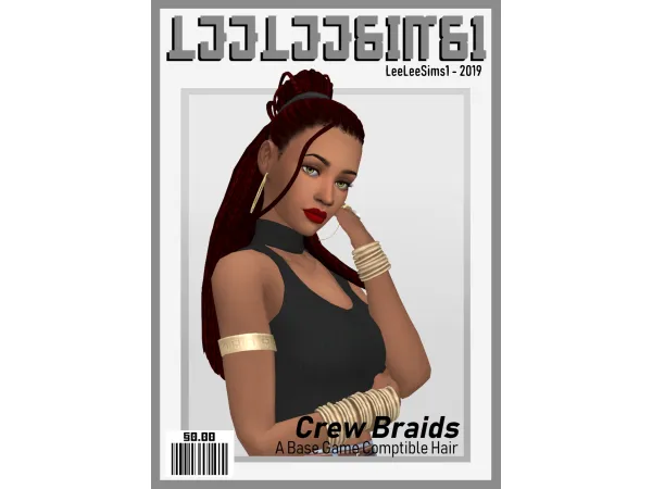 Maxis Match leeleesims1 Crew Braids - The Sims 4 Custom Content
