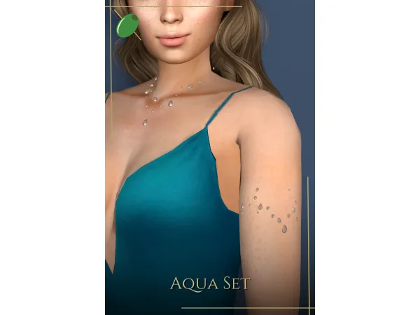 Mix Aqua Set - The Sims 4 Custom Content