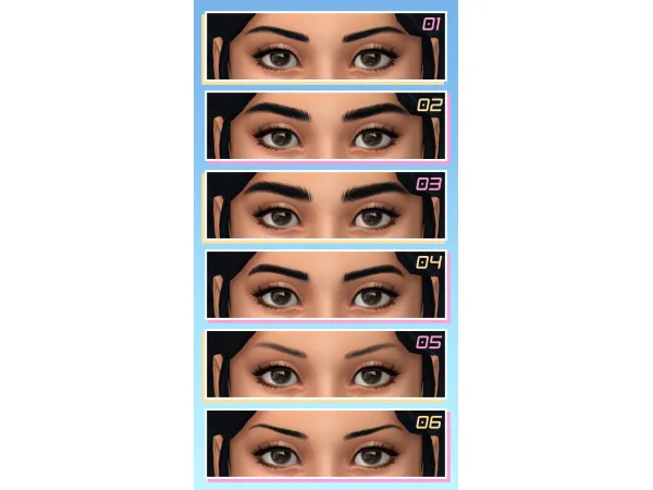 Maxis Match stretchskeleton 12 Maxis Match y eyebrows - The Sims 4 Custom Content