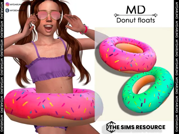 Alpha donut floats Child by Mydarling20 - The Sims 4 Custom Content