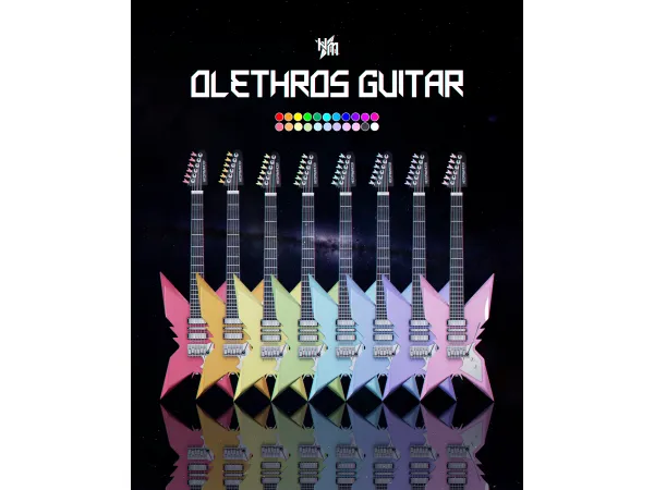 ALCHEMIC & OLETHROS GUITAR by nxcromancer