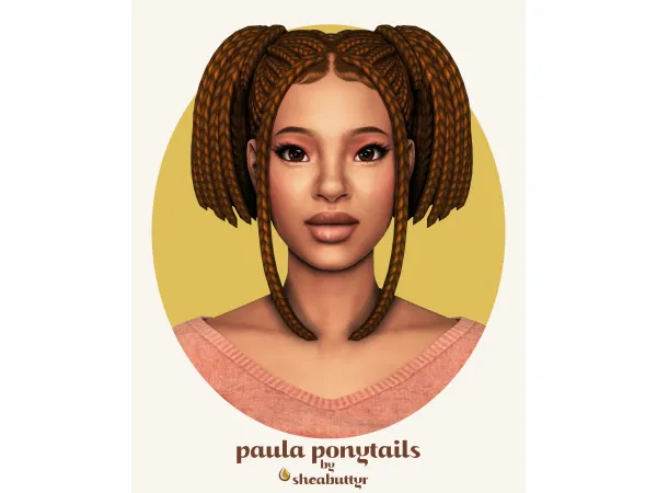 Maxis Match paula ponytails by sheabuttyr - The Sims 4 Custom Content