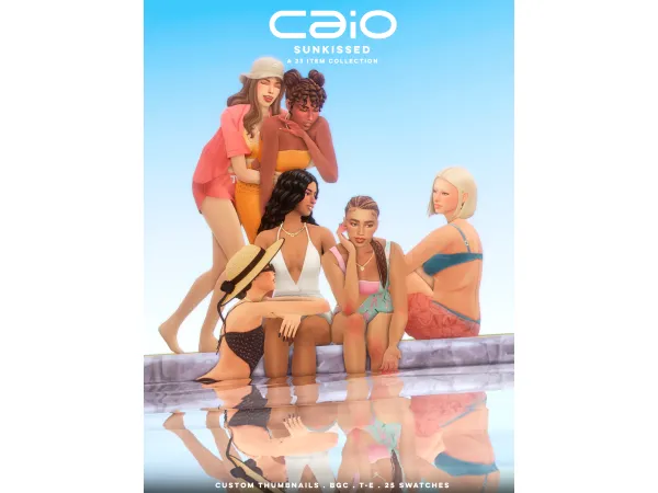 Maxis Match Sunkissed A 23 itens collection by Caio - The Sims 4 Custom Content