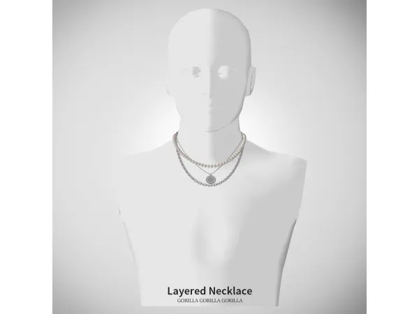 [Gorilla Gorilla Gorilla] Layered Necklace